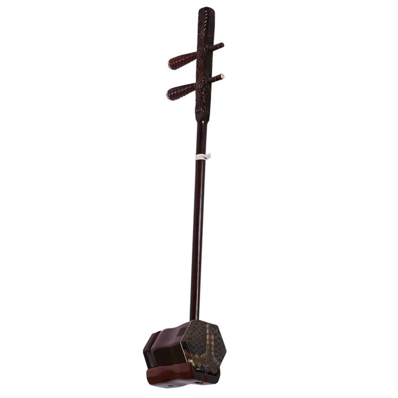 

Traditional Handmade Classical Ethnic Water Pattern Hexagonal Rosewood Erhu/Urheen Professional Chinese Musical Instrument