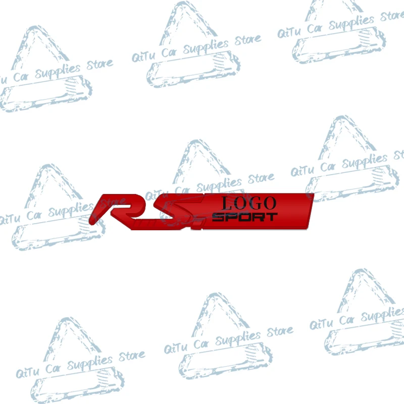 Car Styling Metal RS Sport Emblem Logo High Quality Car Rear Trunk Badge Decor Sticker For Kangoo Megane Twingo Clio GT Scenic image 3