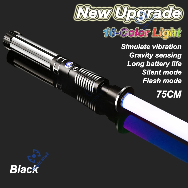 Metalen Lightsaber Laser Zwaard Speelgoed RGB Light Sabre 7 Kleurverandering Kids Soundfonts Force FX FOC Blaster Speelgoed Jedi Laser Zwaard Gift