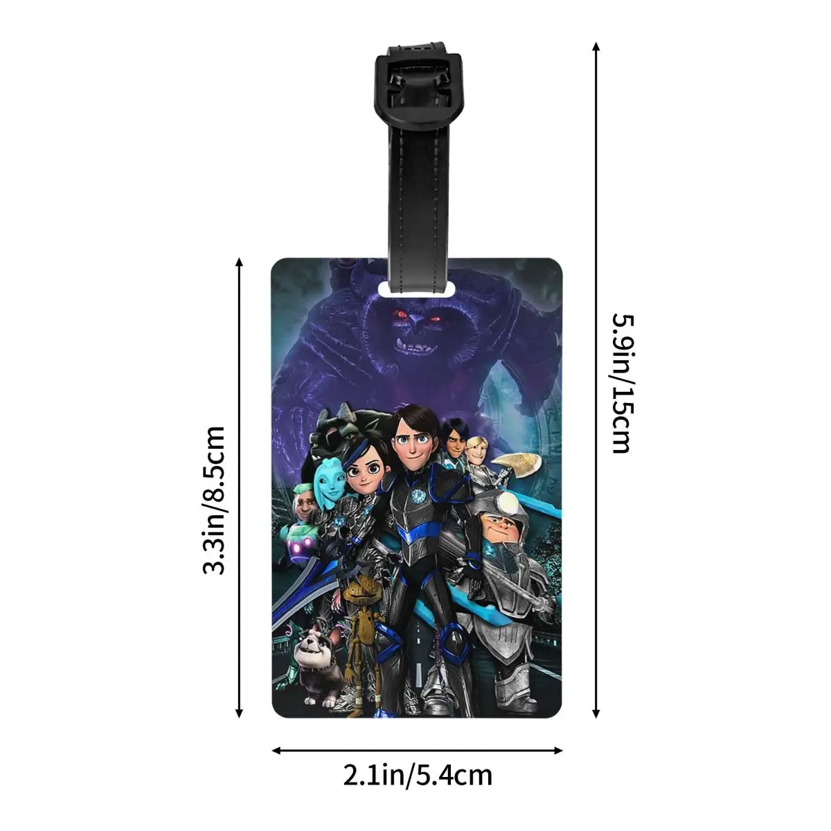الكرتون TrollHunters علامات الأمتعة حقيبة الملحقات السفر لطيف الأمتعة الصعود علامة التسمية حامل معرف اسم العنوان #4