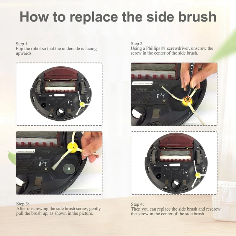 Боковые Щетки для Irobot Roomba серии 900 800, 980 960 860 850 861 866 870 890 Vac Edge-щетки для подметания