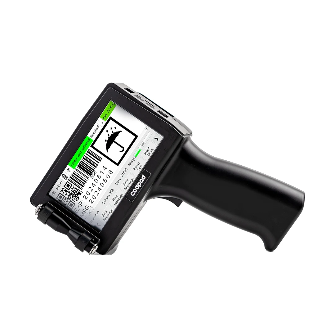 Docod G60 Handheld Portable Inkjet Printer Tij Dynamic Database Coding Machine Support Traceability for Box Expiry Date Printing