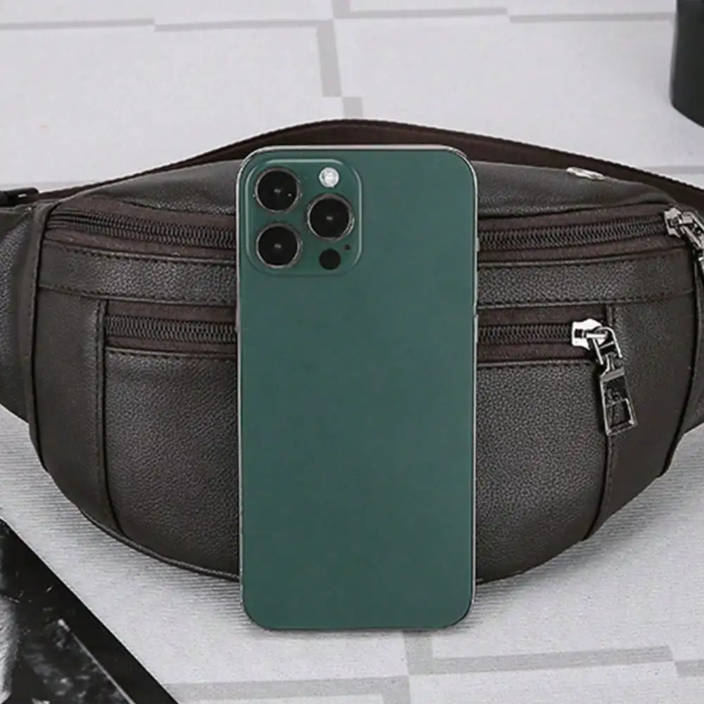 حقيبة صدر عصرية كاجوال من مادة البولي يوريثان، حقيبة خصر ذات سعة كبيرة، ضرورية للمشي في الهواء الطلق، حقيبة كتف رياضية للسياحة #5