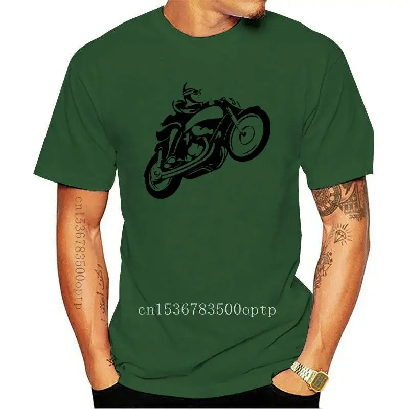 New Naked Bikes T Shirt 2021 Cool Fashion Mens Casual Tops Tees Vintage Motorcycle T Shirts Russia Larger Size Pure Cotton Outfi