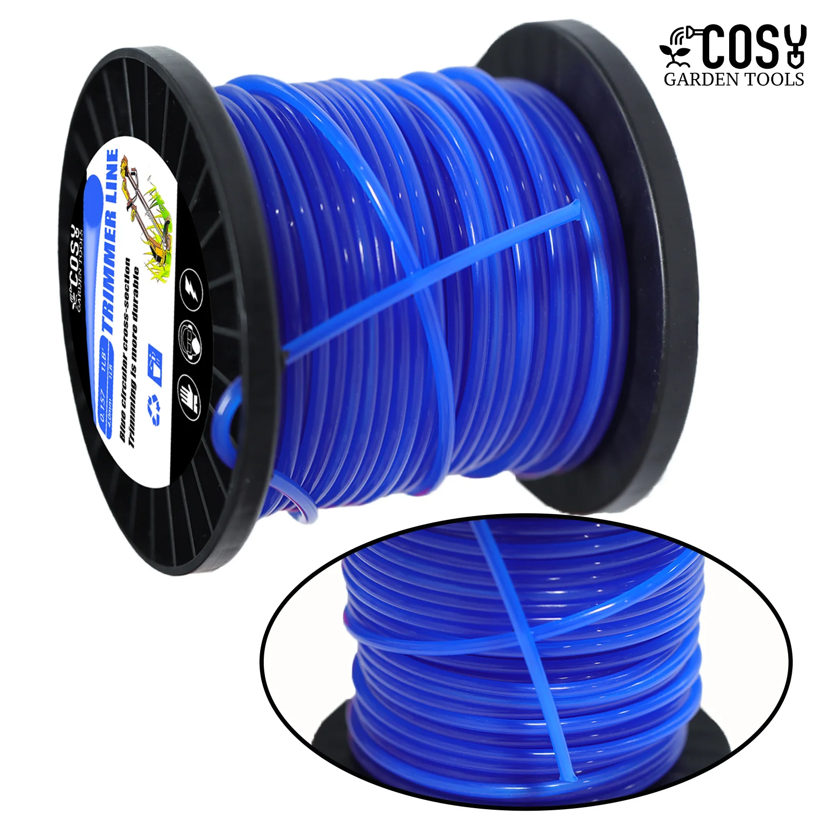 1LB*2.4/2.7/3.0/4.0mm Mowing Nylon Grass Trimmer Rope Brush Cutter Strimmer Line Round Brushcutter Trimmer Cord Line Wire