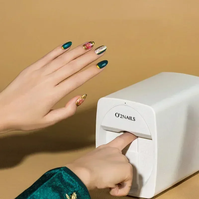 3D Portable Painted Nail Printer Machine Intelligent Automatic Printing Celebrity Home Nail Machine Artifact With Cartridge DIY