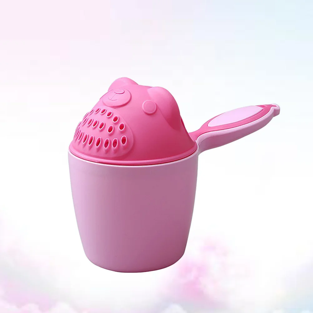 Bath Water Bailer Shampoo Cup Green Durable Material Comfortable Grip Protects Baby's Face and Eyes Fun Bath Time Accessory