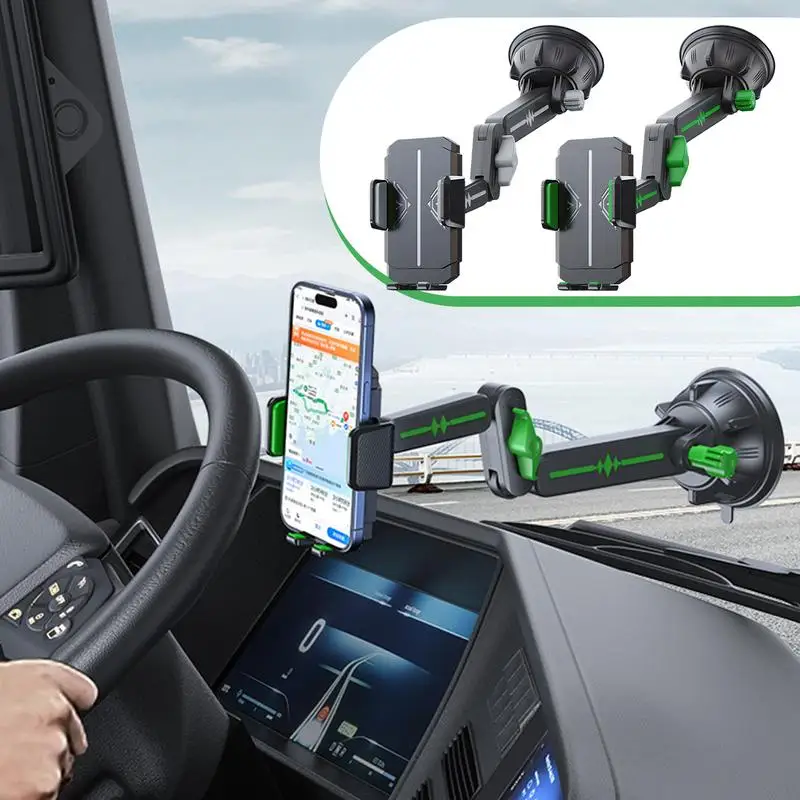 Universal Car Mount Phone Holder with Suction Cup Base Dashboard Car Cell Phone Stand Rcar Interior Decor Phone Mount for Trucks