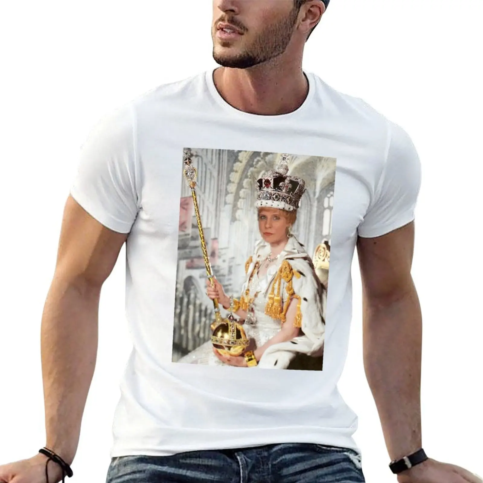 T-shirt Charity Shop Sue Royal Piece pour homme, en coton, t-shirts drôles pour hommes