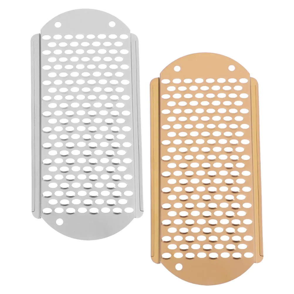 2 قطعة ملف القدم مزيل الجلد الميت الفولاذ المقاوم للصدأ كعب الغسيل مقبض مريح الجافة متصدع قدم مكشطة صالون المنزل استخدام القدم #5