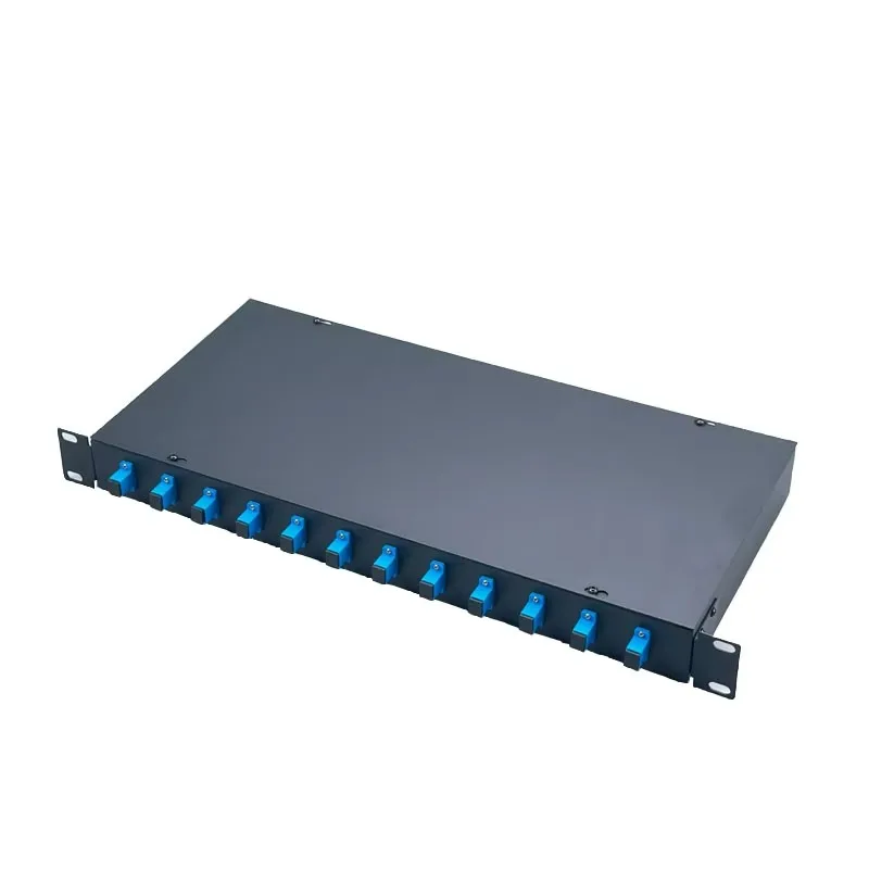 12 Core SC Fiber Terminal Box 1U 19 Inch Rack Mount Customizable Enclosure For FTTH Optical Network Application