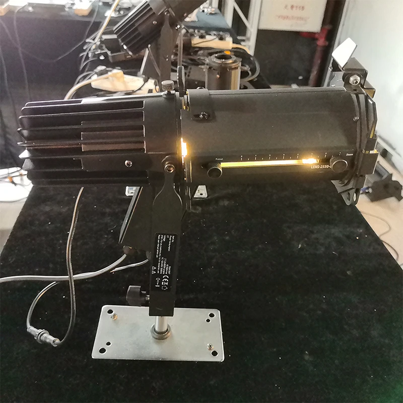 DMX Control Profile Spotlight 40W 2IN1 Warm Cool White 15°-30° Manual Zoom Ellipsoidal Light for Theater Museum Stage Catwalk