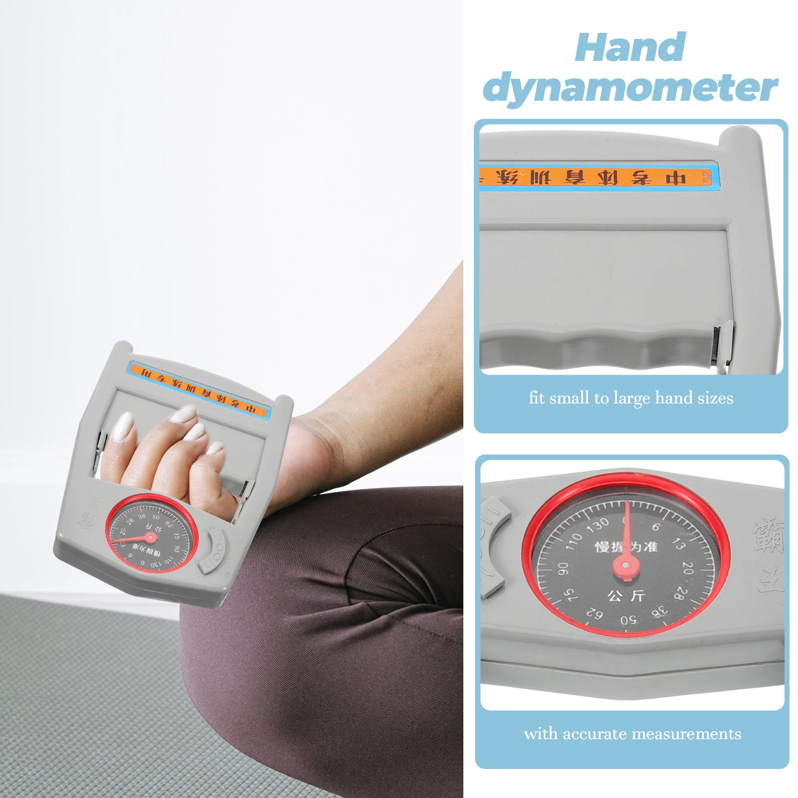 Dynamometer Grip Strength Tester Hand Training Device Testing Tool Mechanic Tools Mechanical Strengthener for Abs Fitness