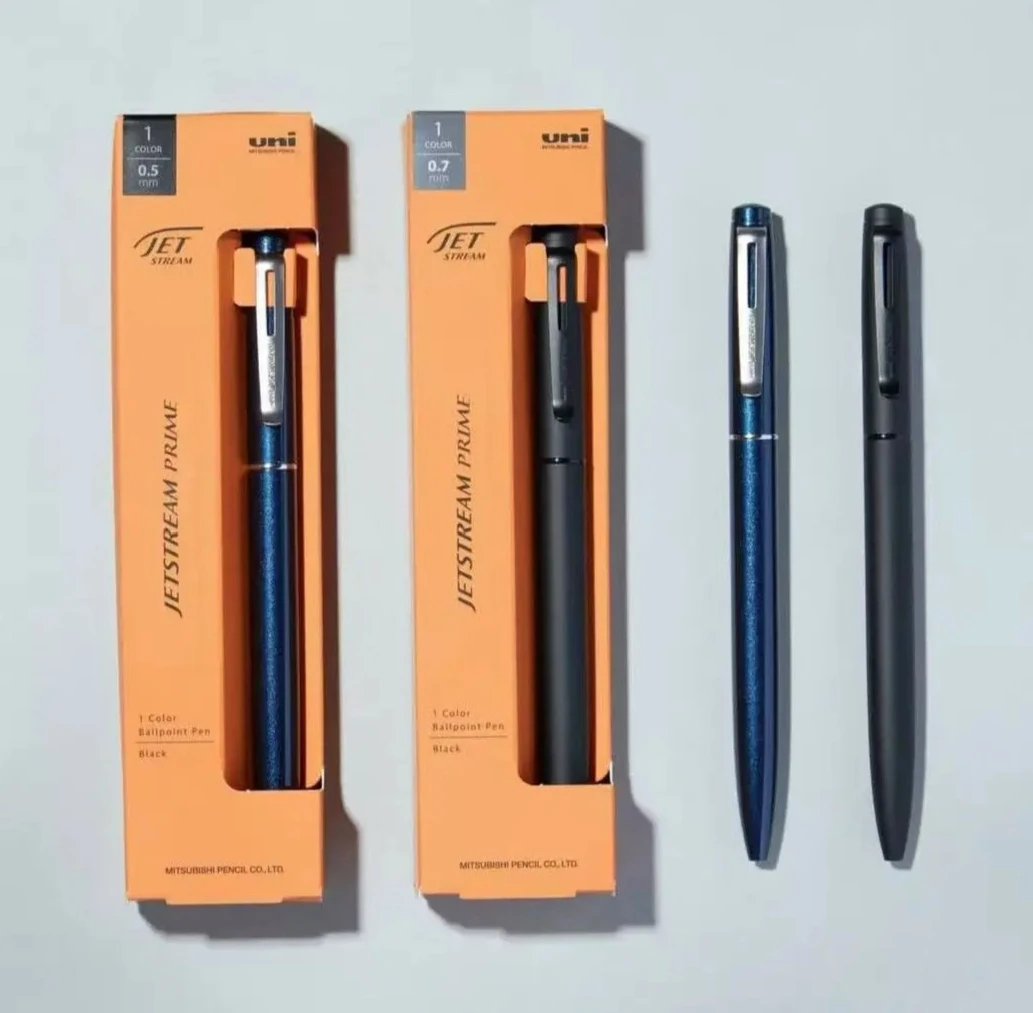 Japanese UNI Jetstream Prime Series Black 0.5 Gel Pens Ballpoint Pen Multifunctional 3+1 Medium Oil Pen Rotating Core