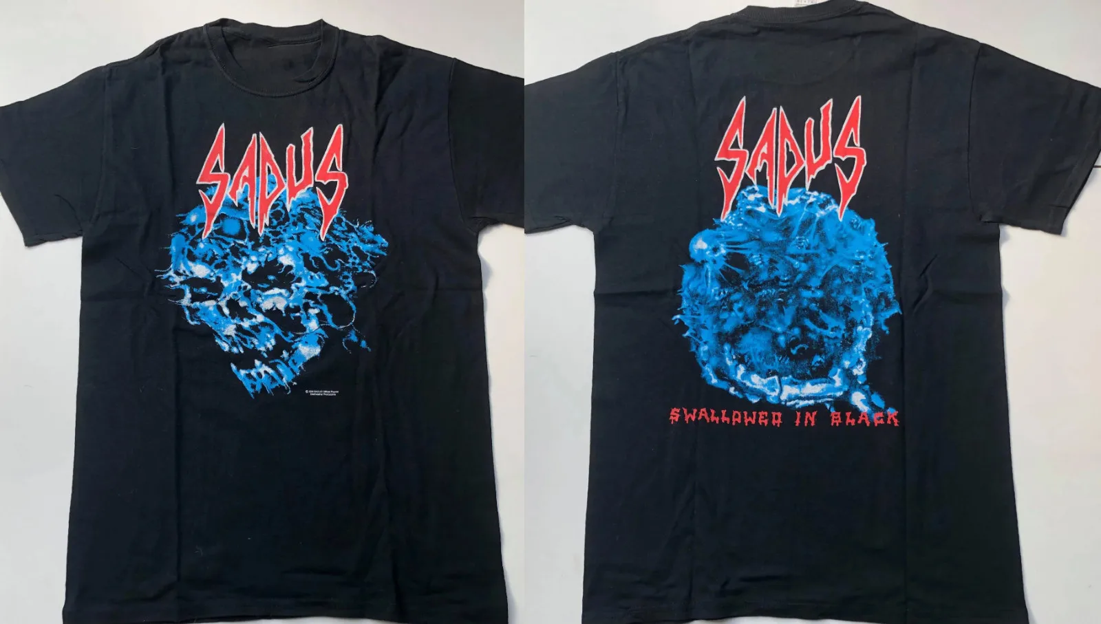 Sadus Band Swallowed in Black Ablum T-shirt S to 5XL 2F1708