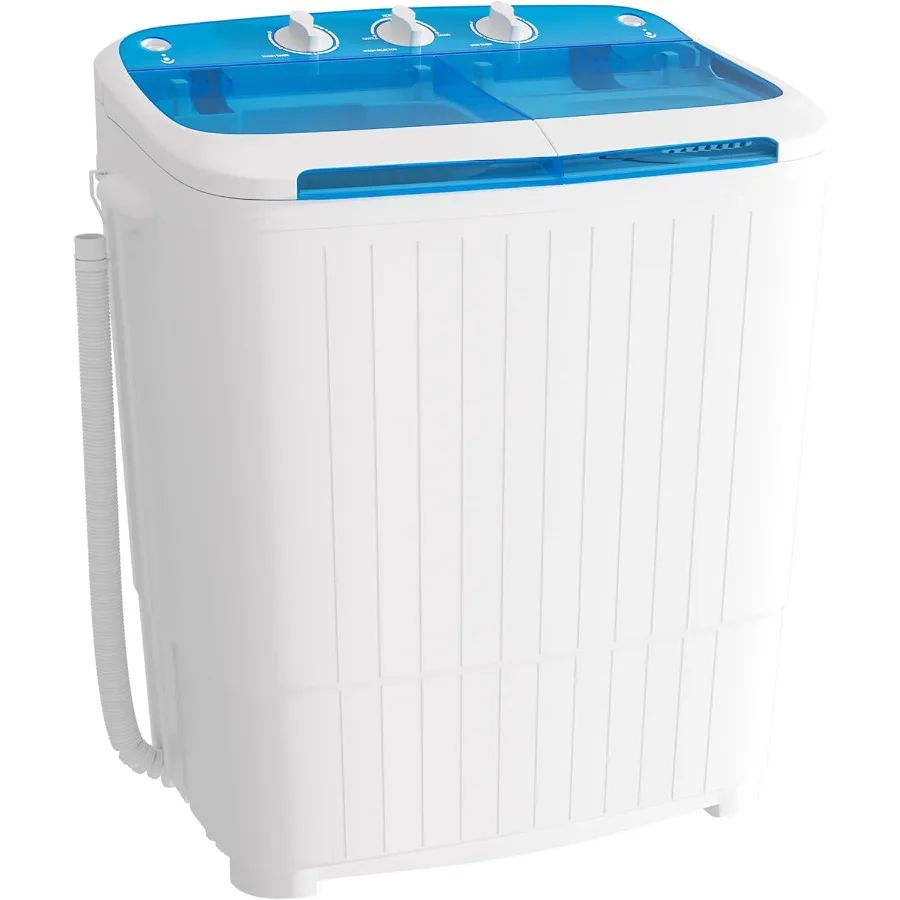 Compact Portable Washing Machine 17.6lbs with Spin Dryer Function for Camping Apartments Dorms College Rooms RV Living and Deli