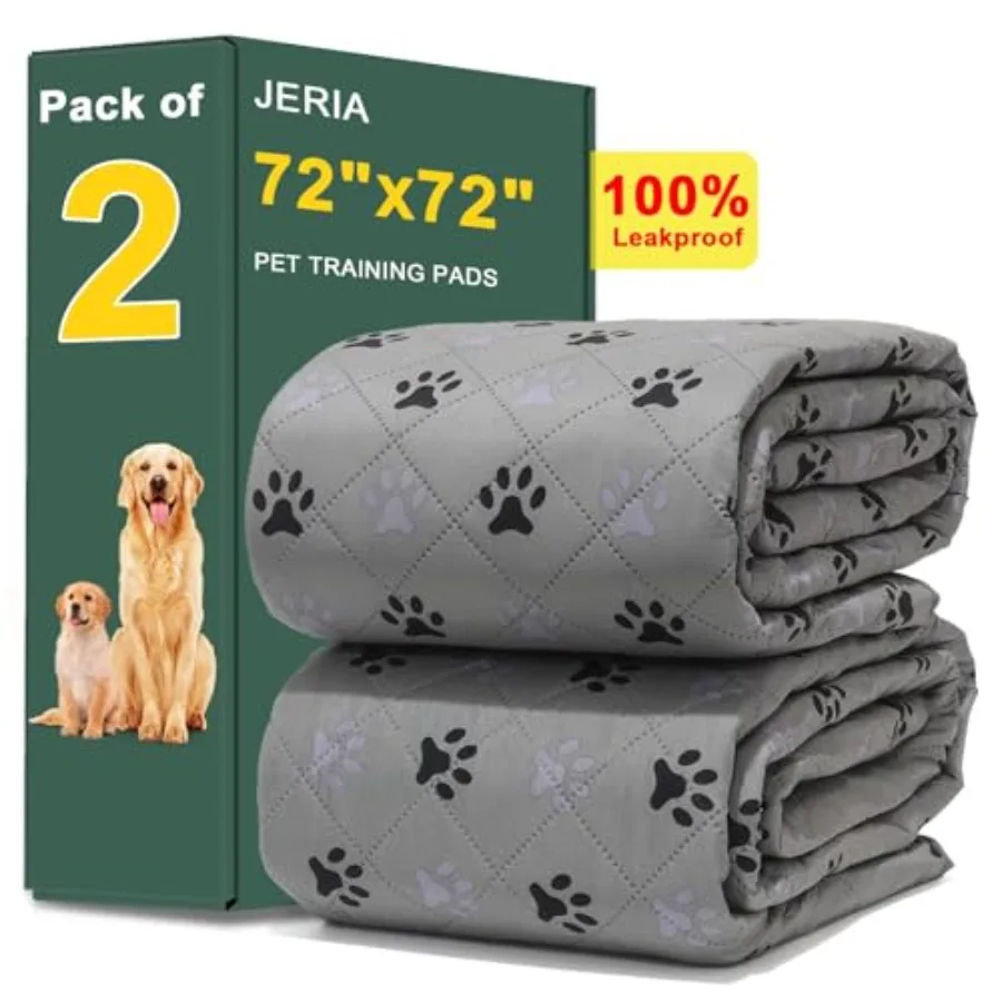 

7"x 7" Waterpro Non Slip Wee pad Reusable Washable Pee Pads for Dogs Absorbent and Leakpro Trag Mats for Potty, Bed, Sa, Potty