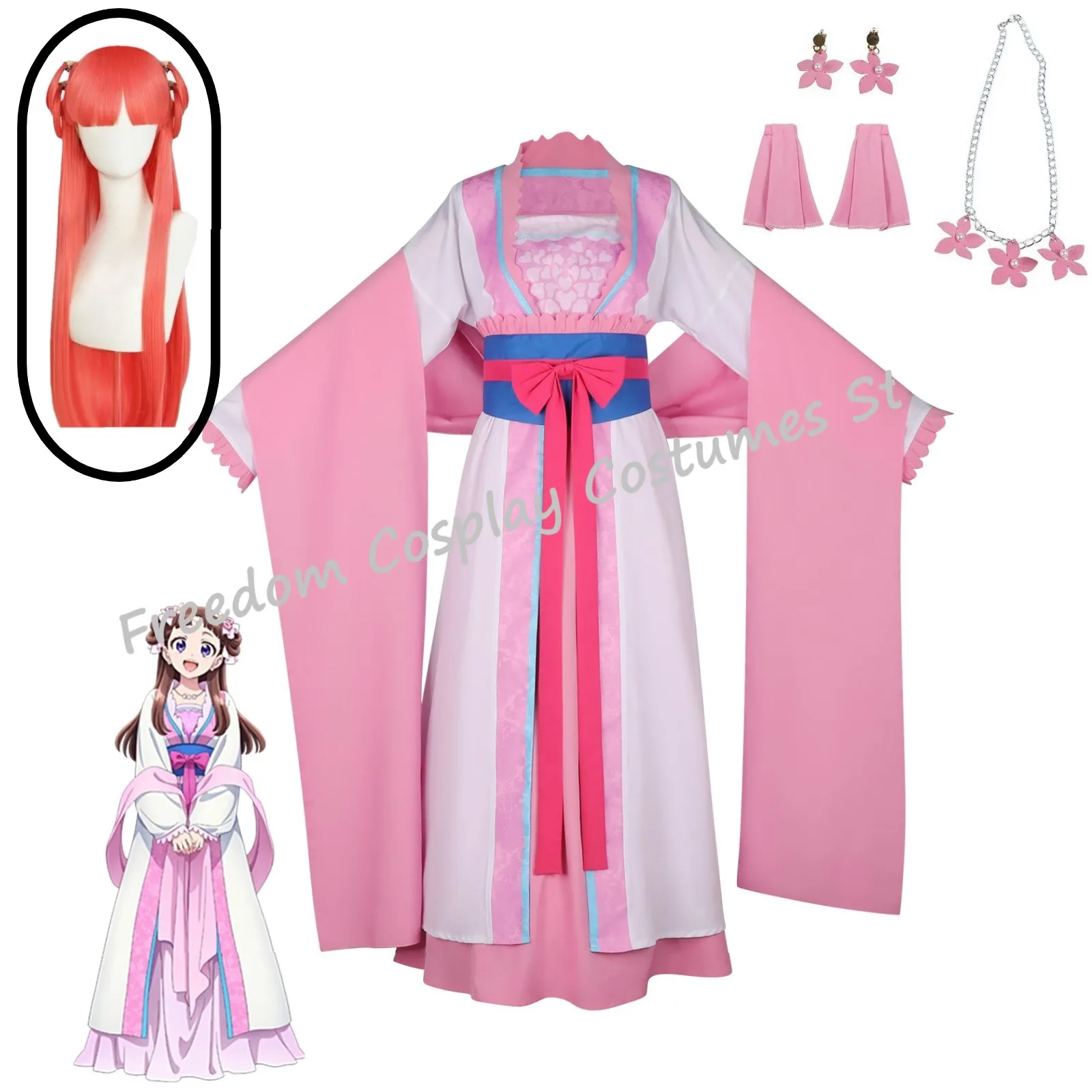 

Anime The Apothecary Diaries Imperial Concubine Lishu Cosplay Costume Wig Hanfu Dress Kusuriya No Hitorigoto Halloween for Women