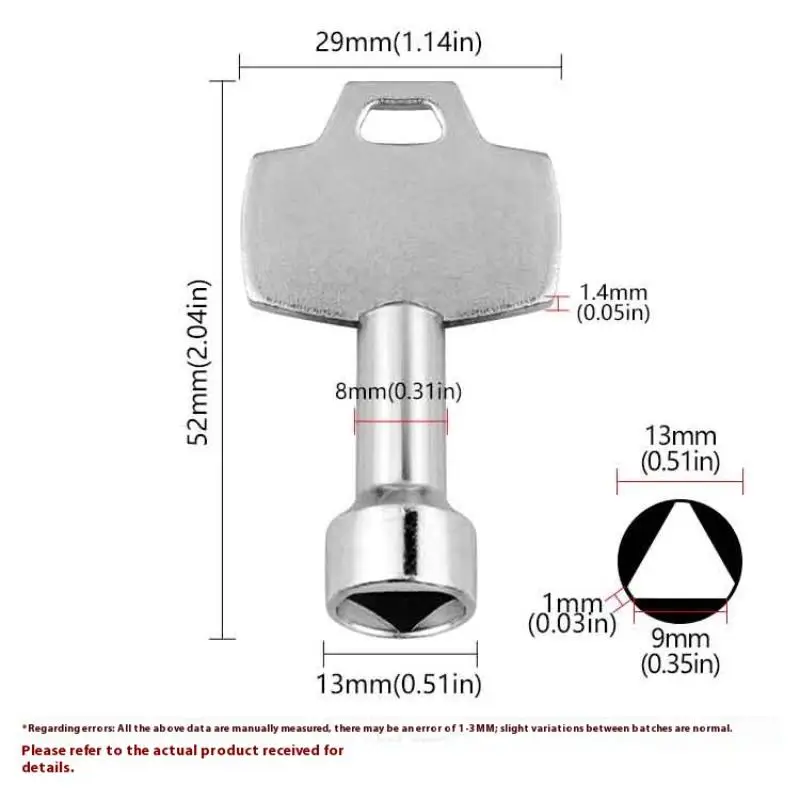 Universal Triangle Key Wrench Elevator Door Key Triangular Key Spanner Wrench Triangular Key Socket инструменты для ремонта