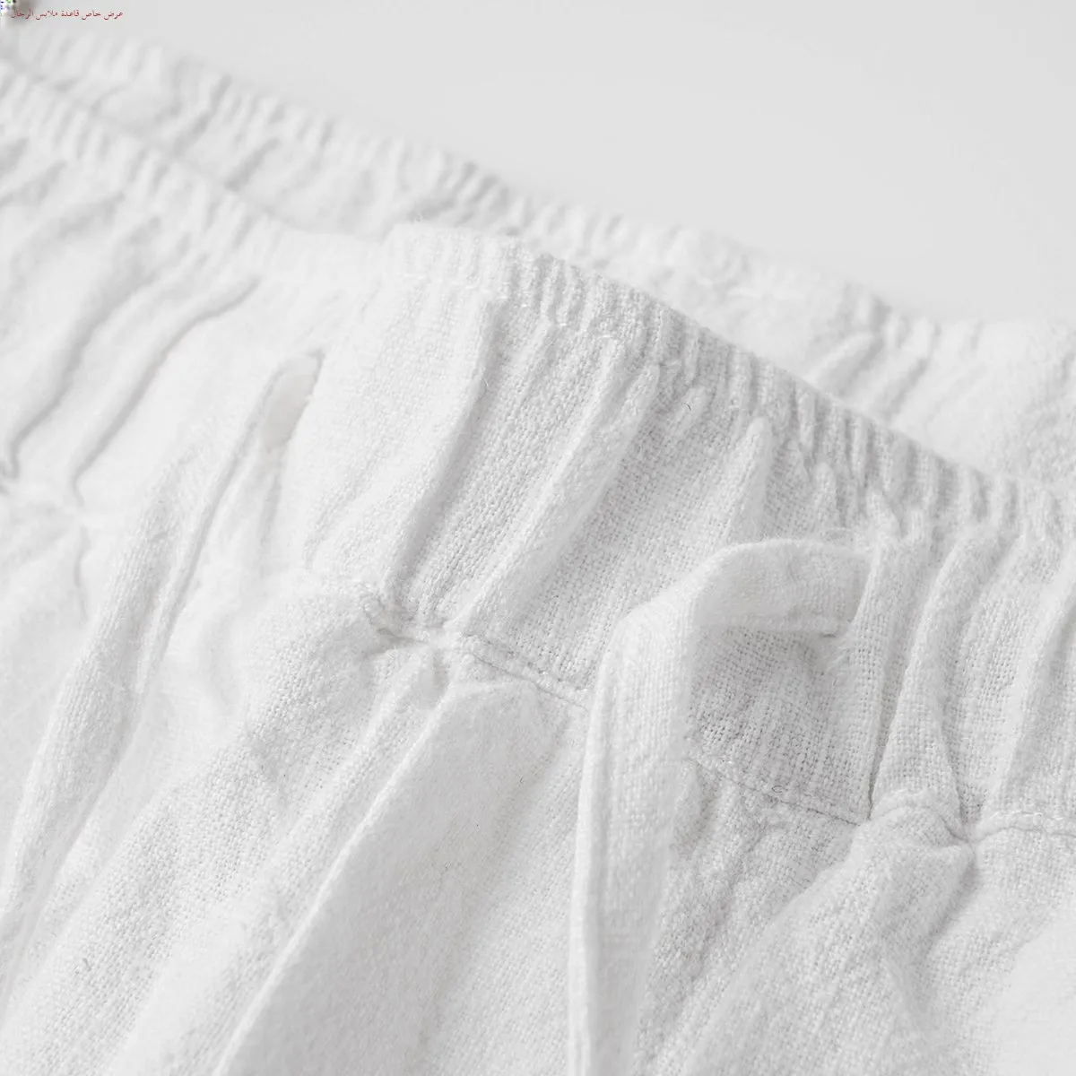 남성용 면 린넨 바지 여름 얇은 일자핏 캐주얼 루즈핏 긴 바지 통기성 시원하고 편안한 일자컷