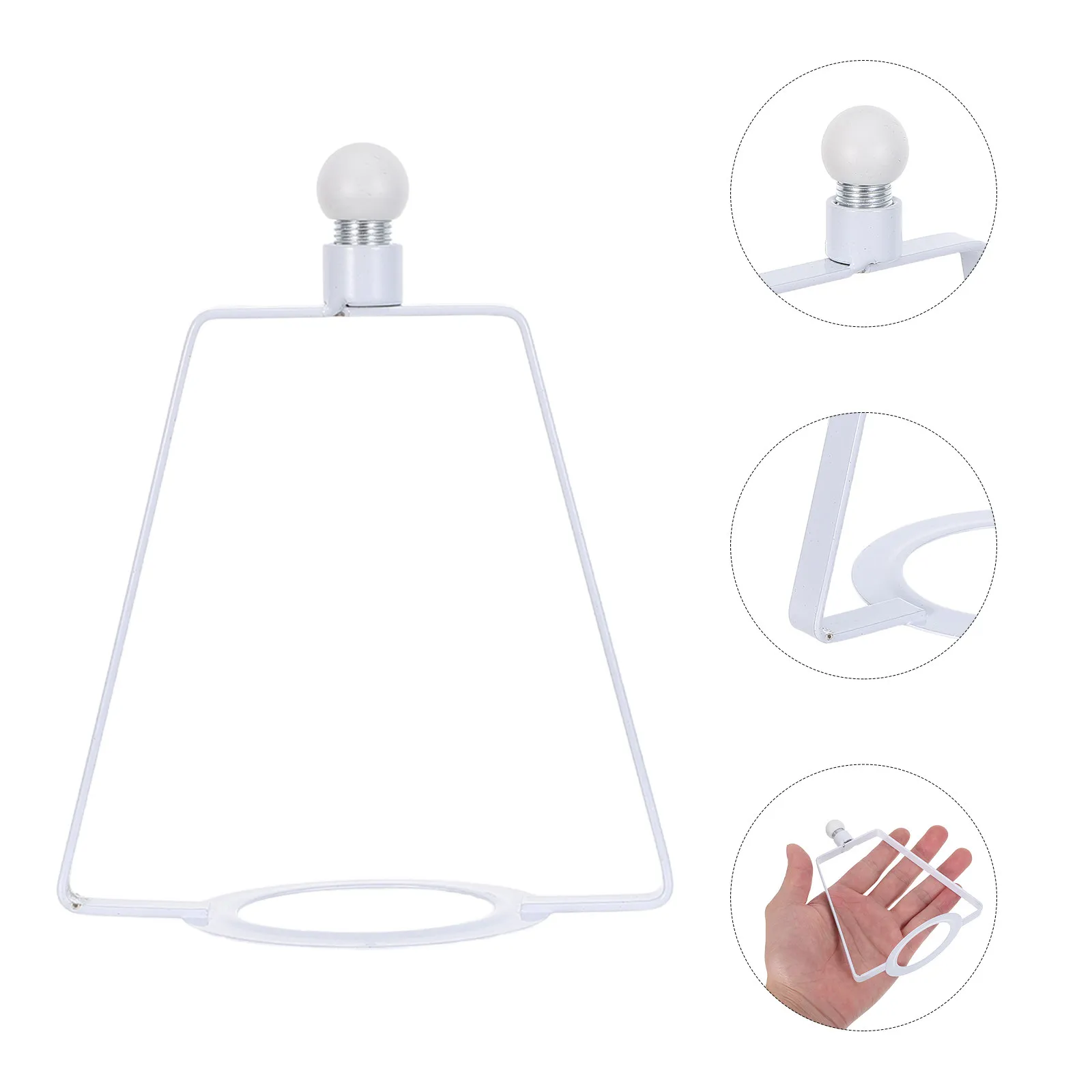 2Pcs Lamp Shade Support Frame E27 Harp Bullhorn Mounted Lamp Holder Finial Adapter Replacement Bracket Table Floor Light Fixture