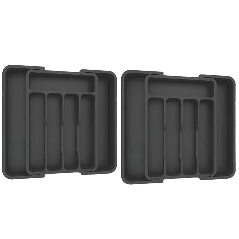 Expandable Kitchen Drawer Organizer(2Pcs) For Utensils, Cutlery-Silverware Storage Solution-N37R