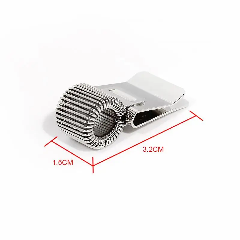 1/3/5Pcs Portable Spring Pen Slot Fixed Stationery Multifunctional Telescopic Spring Electroplating Pen Clip Notepad Accessories
