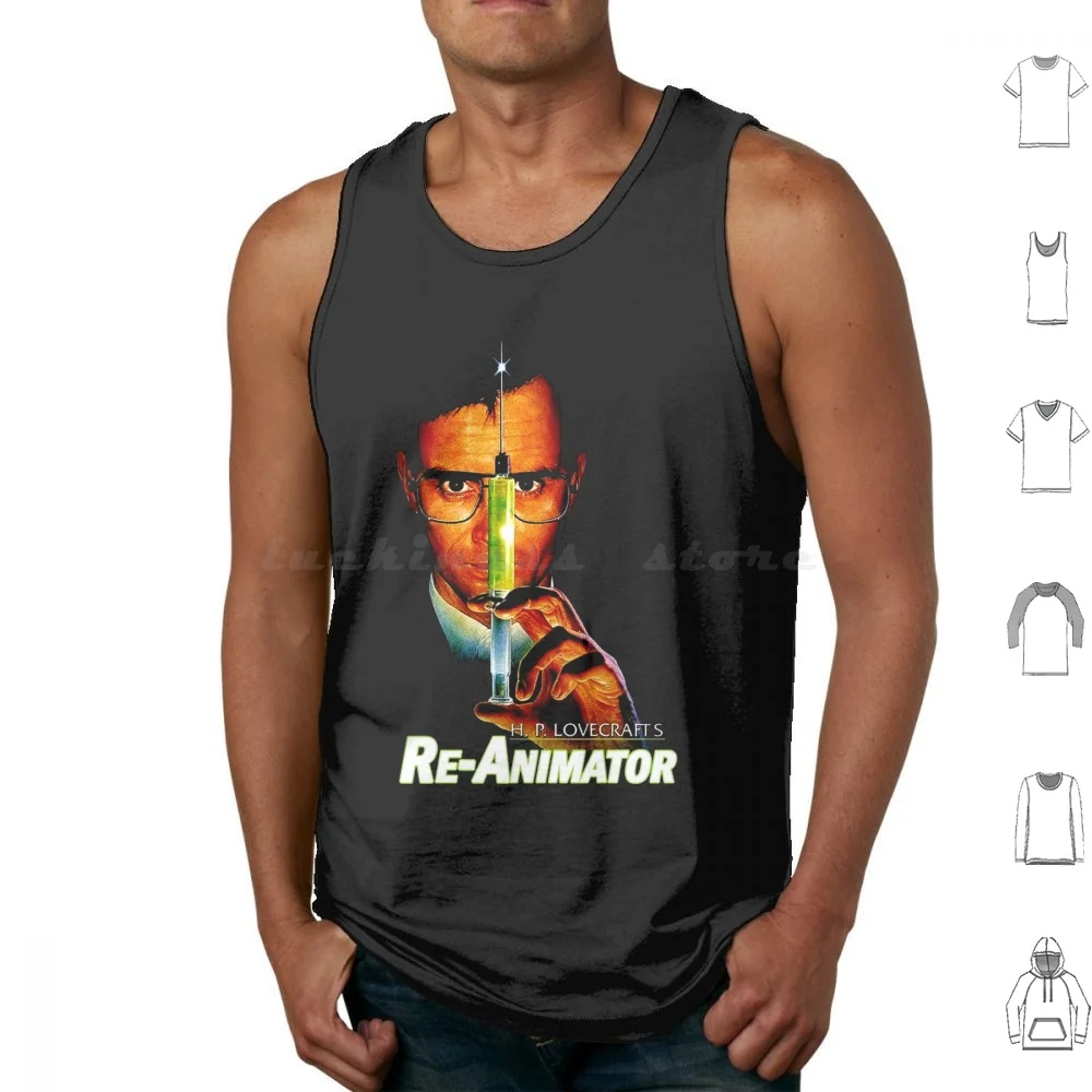 Re-Animator Tank Tops Vest Sleeveless Re Animator Reanimator Cinema Terror Movie Films Zombie Zombies Ajuja Green