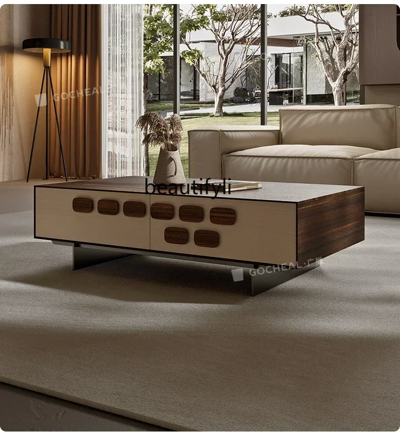 NQ52 Great discounts Italian minimalist 1.4 meters coffee table TV cabinet combination small apartment living room new tea table