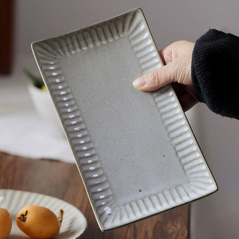 Tazón de cerámica esmaltada gruesa de estilo japonés retro Zeteng Home, de 7 pulgadas, grande, con base, utensilios especiales para comer fideos y sopa