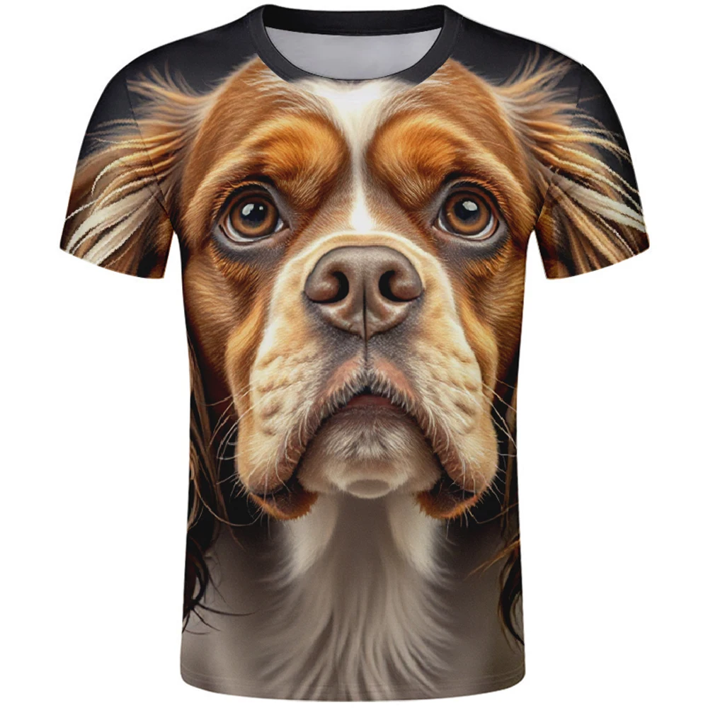 AMERICAN COCKER SPANIEL dog T Shirt Free Custom Name Number Teams Logo comic Animal Headgear Peaked Print Photo Text Clothes