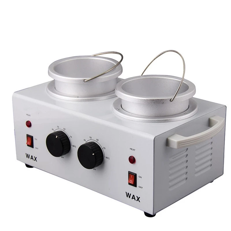 

Doble Wax Warmer Hair Removal Machine Depilator 2 Pot Heater for Paraffin and Depilatory Wax