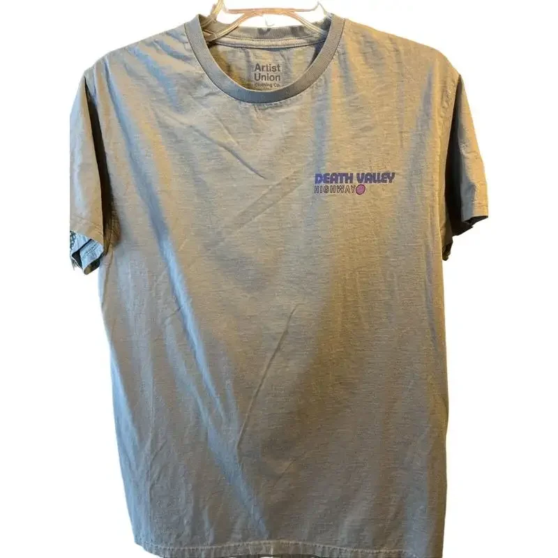 Artist Union Clothing CO Men s M Gray Death Valley Print Cotton T Shirt
