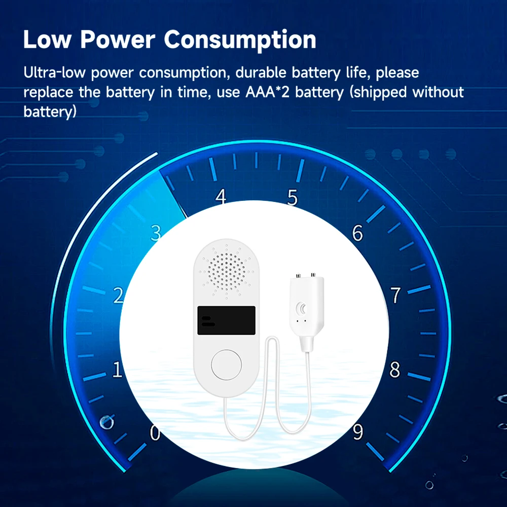 Imagem -05 - Detector de Vazamento de Água com Alarme de Som e Luz Smart Home Sensor Proteção de Segurança 130db Novo