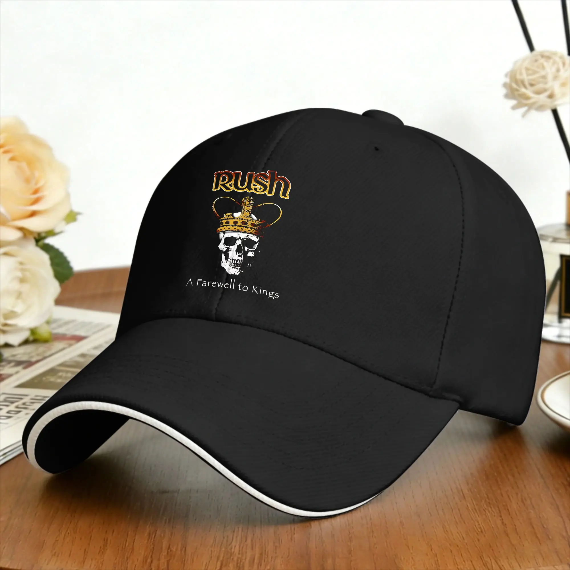 Rush Model Black Tour Concert Casual Baseball Cap Rush Band  Outdoor Gym Trucker Hat Summer Wholesale Baseball Caps
