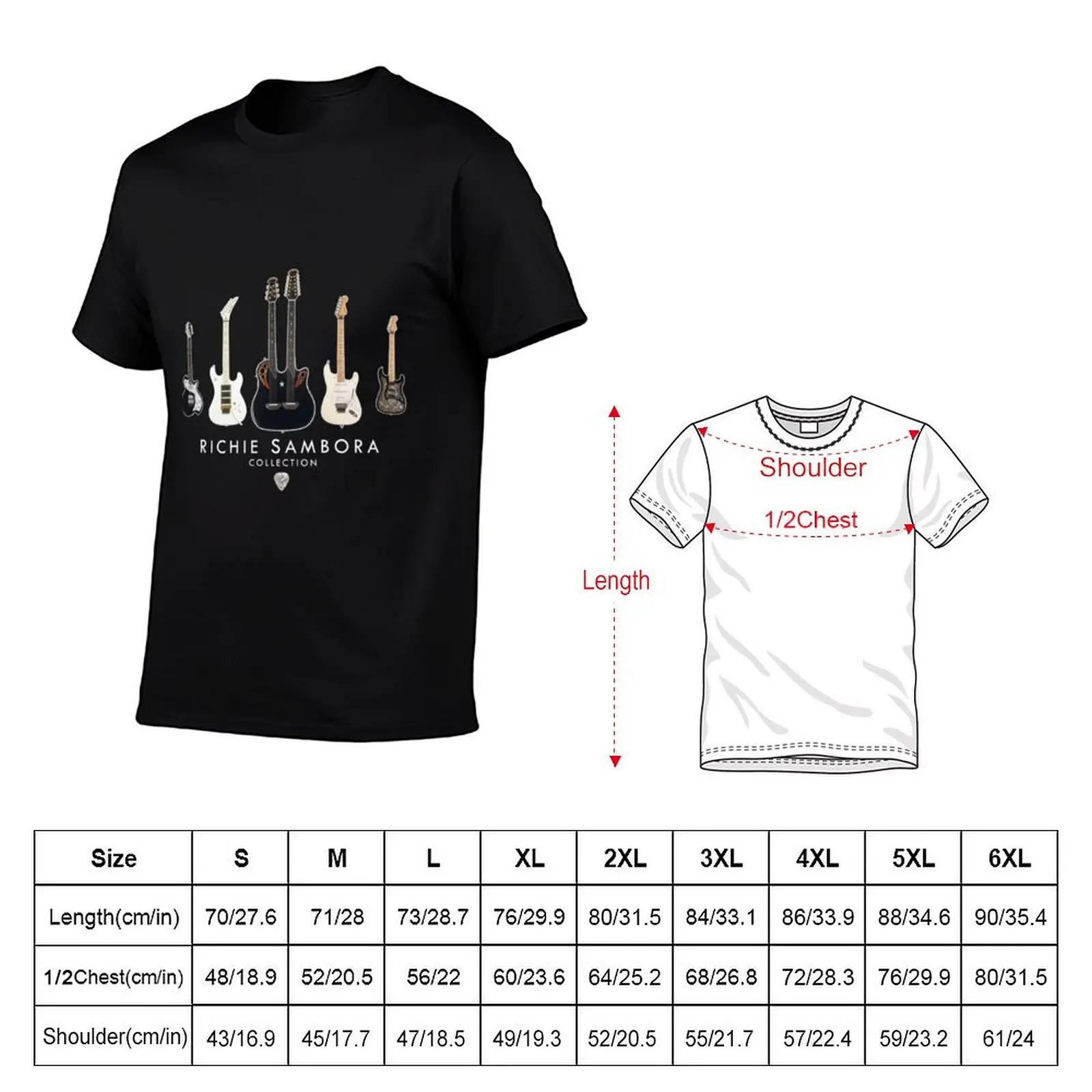 Richie Sambora Guitar Collection| Perfect Gift T-Shirt Running Performance Short Sleeve Tee