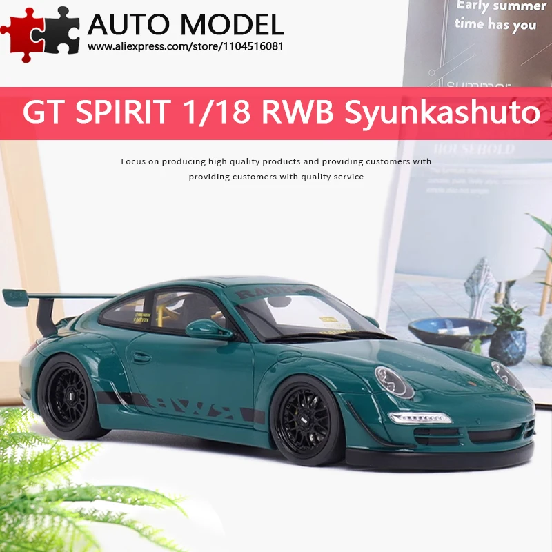 

Porsche 911 997 Rwb Syunkashuto 2021, Gt Spirit, 1:18, статическая имитация смолы, модель автомобиля, подарочная коллекция, дисплей