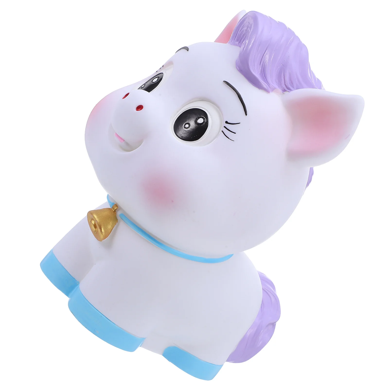 حصان سنة المال البنك الاطفال غير قابلة للكسر بولي كلوريد الفينيل عملة صندوق الصينية زودياك تمثال توفير المنظم الحيوان حصالة على شكل حيوان للبنين بنات #4