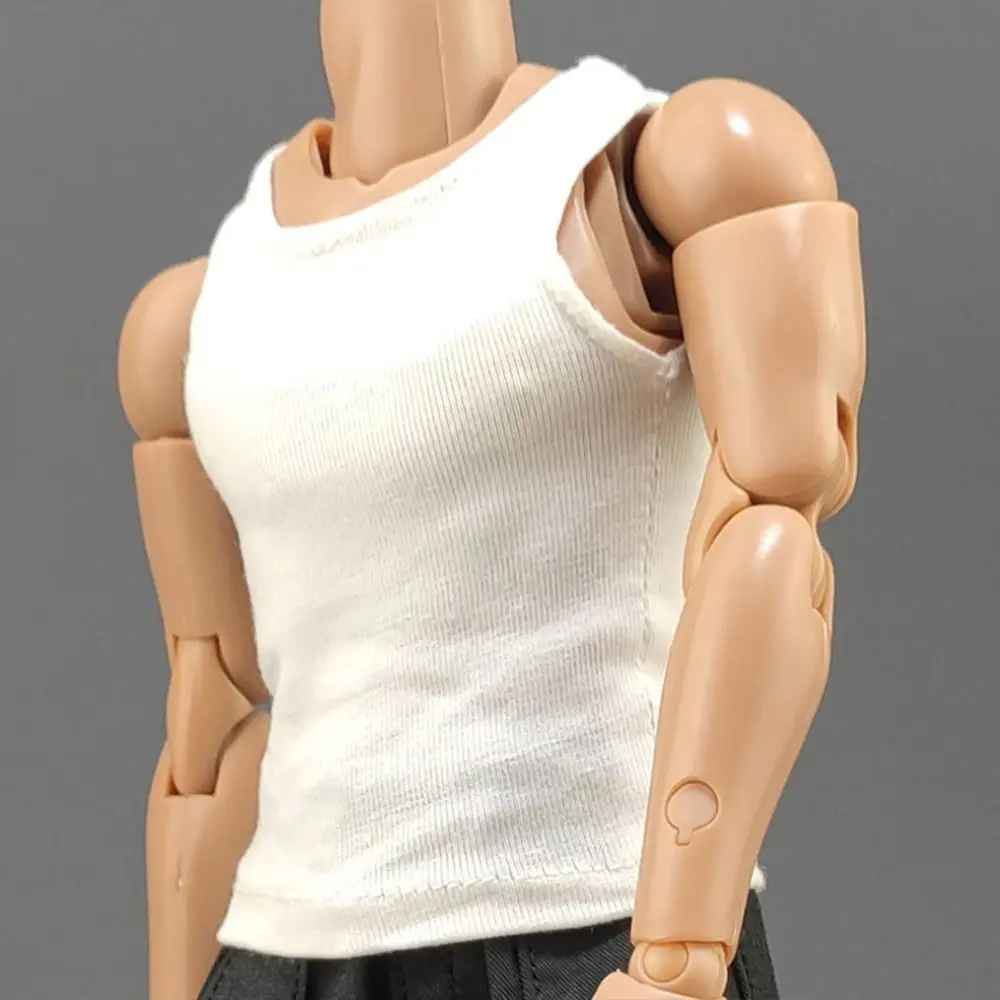 Figure Tops Male Hiking Clothes Doll Sports Bottom Soldier Figure Accessory 1/6 Miniature Clothing Soldier Casual T-shirt