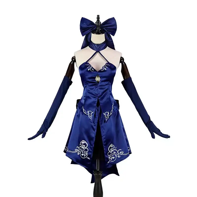

Short Skirt Dress Uniform Carnival Suit Anime Games Fate Altria Cosplay Costumes Pendragon Alter Saber Full Set