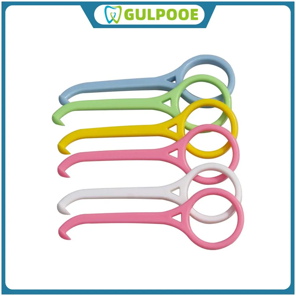 

GULPOOE 6Pcs Disposable Dental Removal Tool Plastic Hook Dental Invisible Brace Extractor Tooth Socket Removal Tool Oral Care