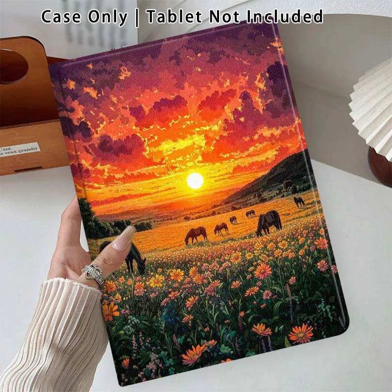 Horse Herd Life For Lenovo Xiaoxin Pad Pro Tab M10 K10 Plus 3rd Y700 Gen 11 11.2 11.5 12.7 8.8 Inch Tablet Case