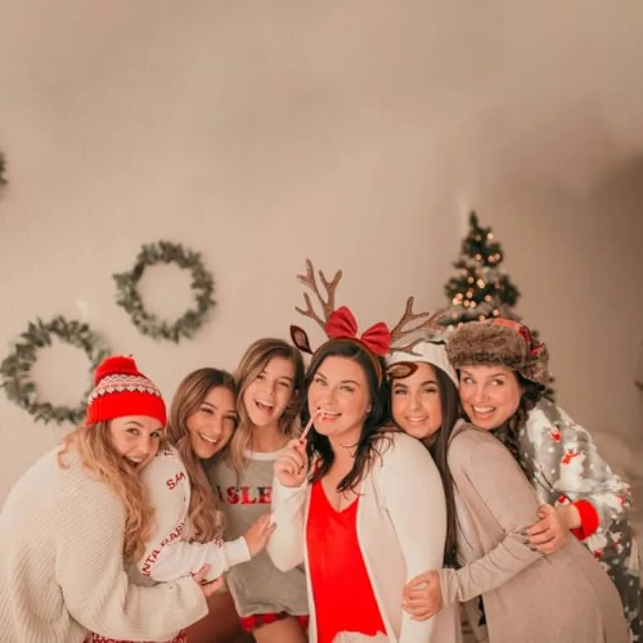 عصابة رأس على شكل قرون عيد الميلاد باللون البني، عصابات رأس على شكل آذان الرنة للنساء، إكسسوارات شعر لعطلة عيد الميلاد للنساء