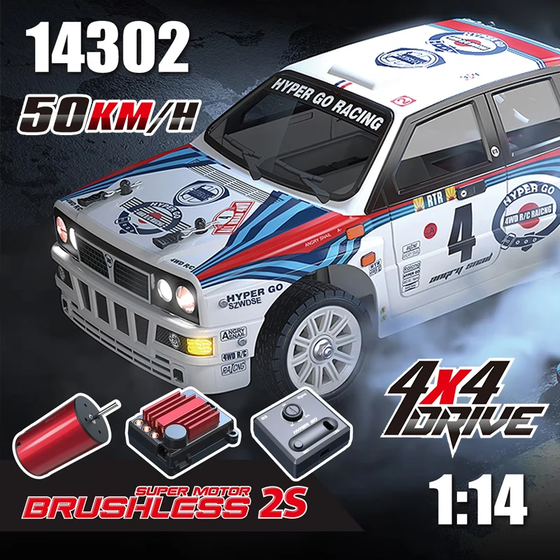Ferngesteuertes Auto MJX Hyper Go 1:14 2.4G 4WD Elektro-Brushed-High-Speed-Offroad-Monstertruck für Kinder