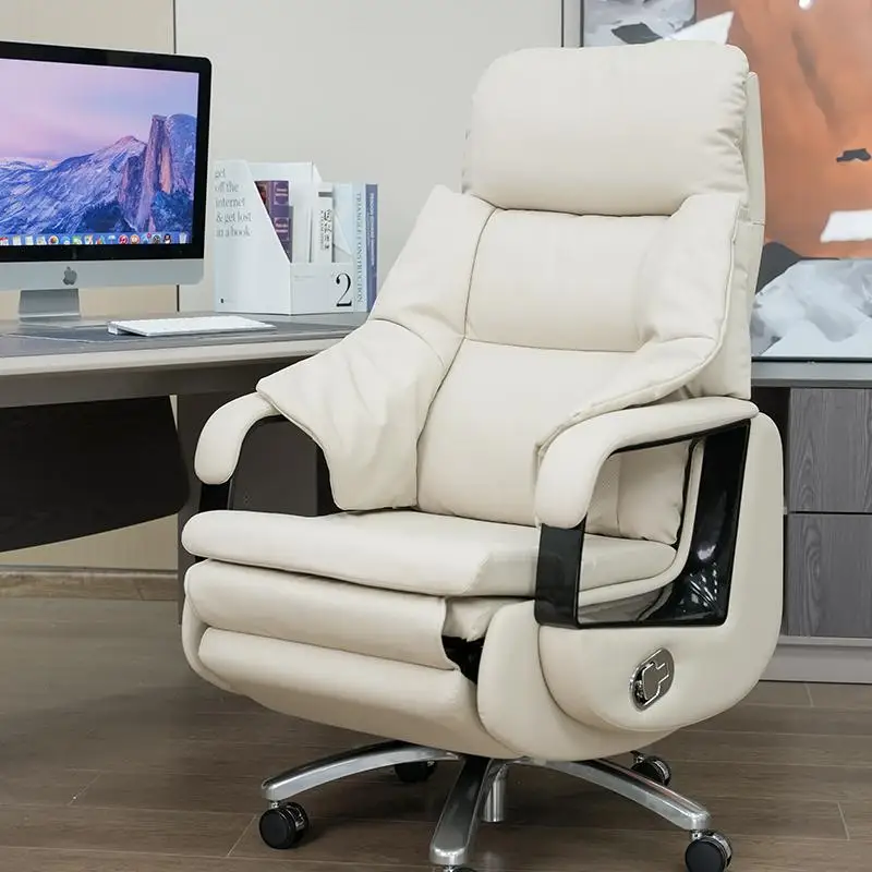 

Mobile Designer Office Chair Massage Swivel Luxury Solid Gaming Chair Leather Long Sitting Sillas De Oficina Office Furniture