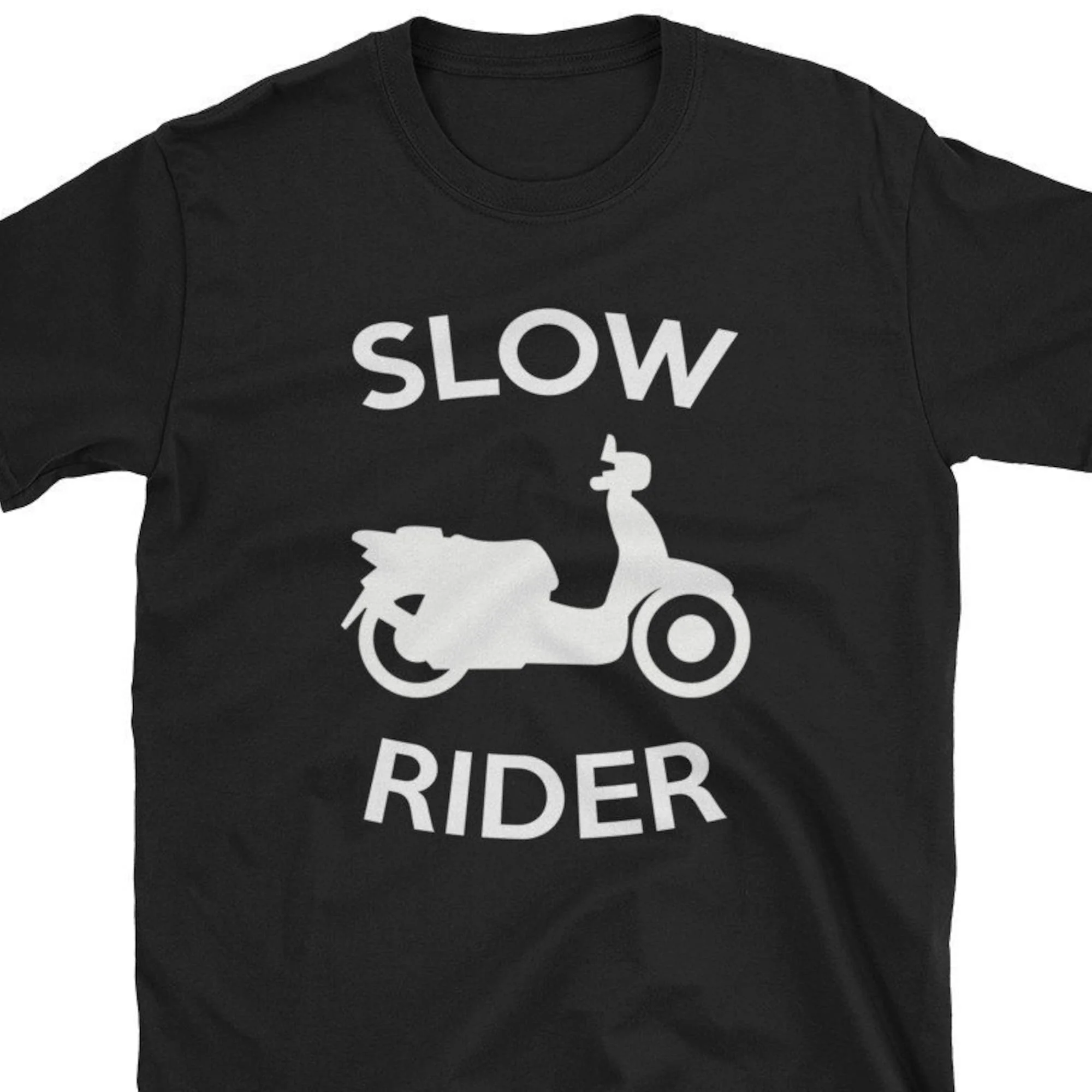 Slow Rider Scooter T Shirt Moped Funny