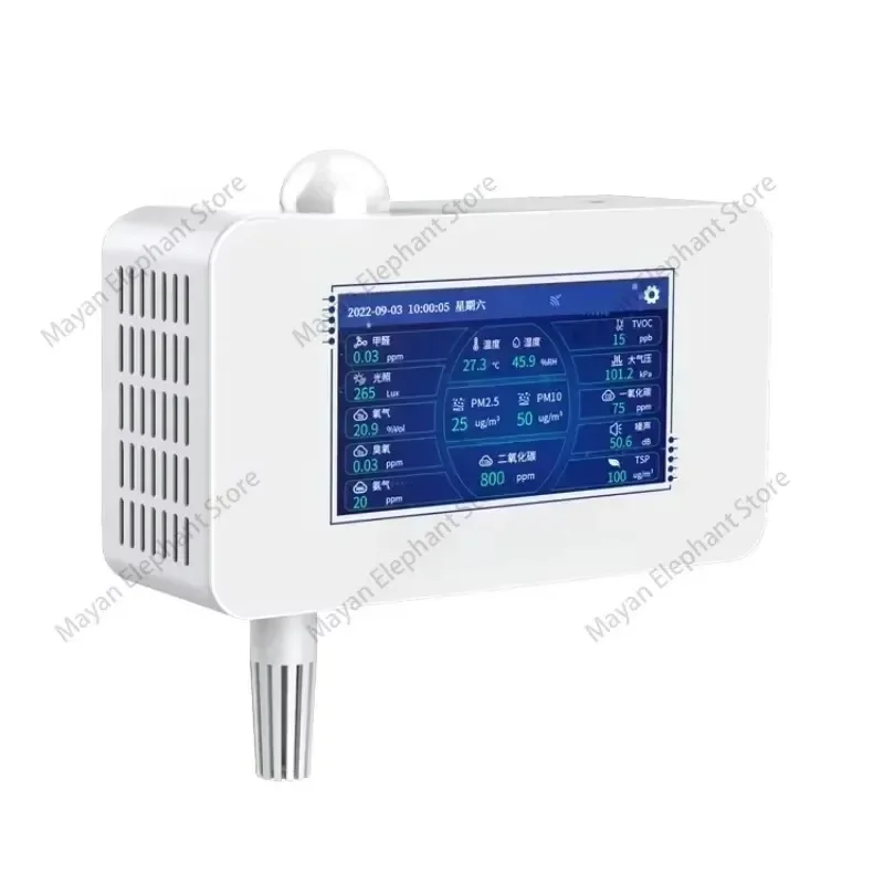 Air Quality Monitoring Equipment for PM2.5 PM10 CO SO2 NO2 O3 TVOC Gas System Analyzer Detector Air Pollution