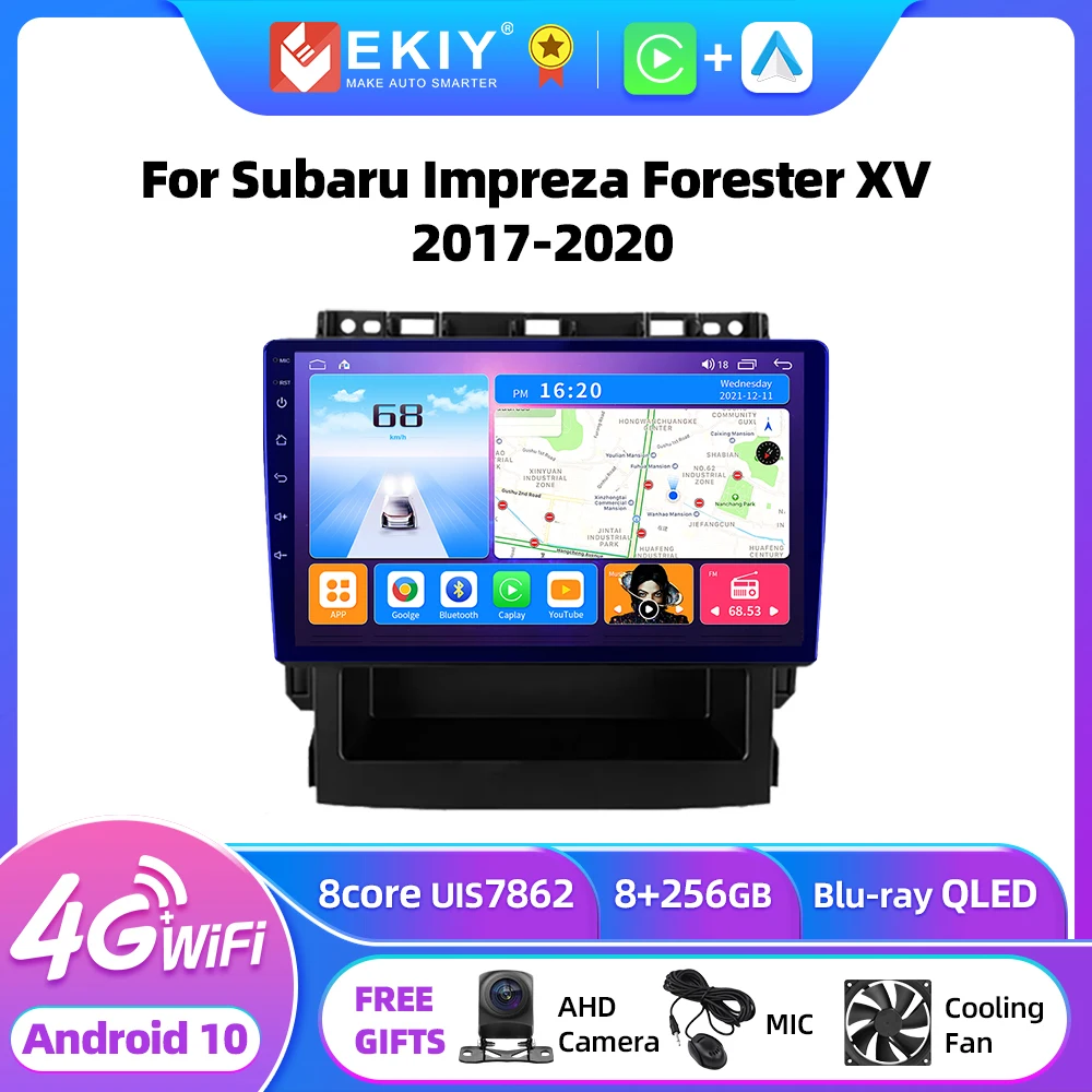 

EKIY T7 DSP Android 10 Autoradio For Subaru Impreza Forester XV 2017-2020 Multimedia GPS Navi Stereo No 2din DVD Player CarPlay