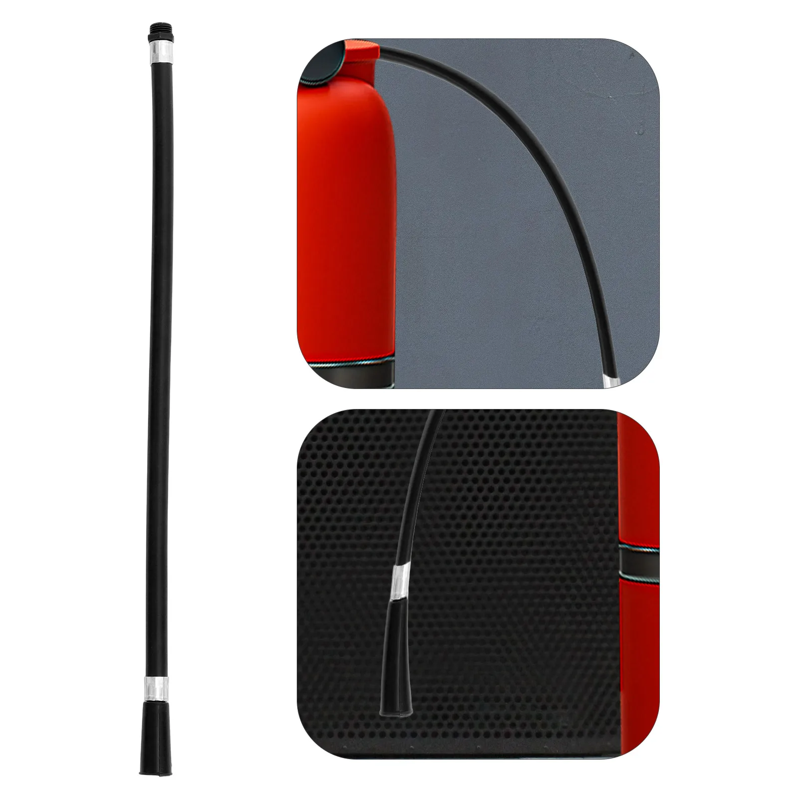 

10pcs Fire Nozzle Hose Flexible PVC Iron Extinguisher Hose Lightweight Portable for Business Office Replacement