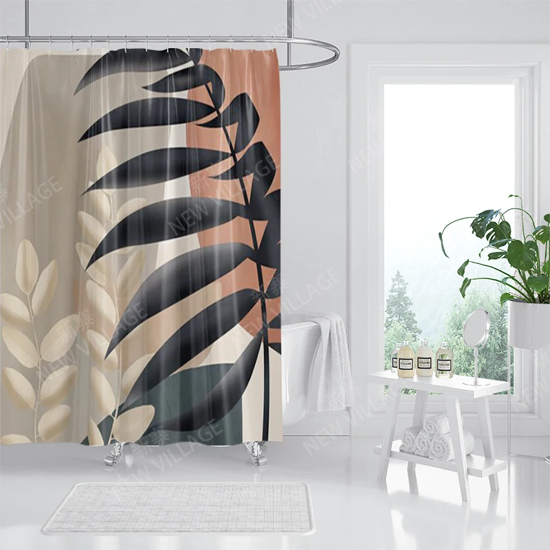 Waterproof fabric shower curtains Bathroom curtain accessories Bath curtain shower 180x200cm 240*200 modern boho Nordic decor